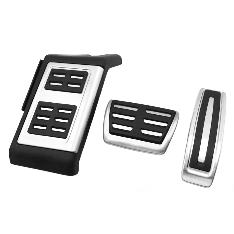 Stainless Steel Car Foot Pedals for Volkswagen VW Touareg 7P 2011~ Gas Accelerator Brake Non-slip Restfoot Pedal Cover Pads