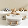 Cotton Rope Desktop Tissue Box Holder Convenient Desk Accessory Tissue Box Animal Themed Paper Storage Container 6