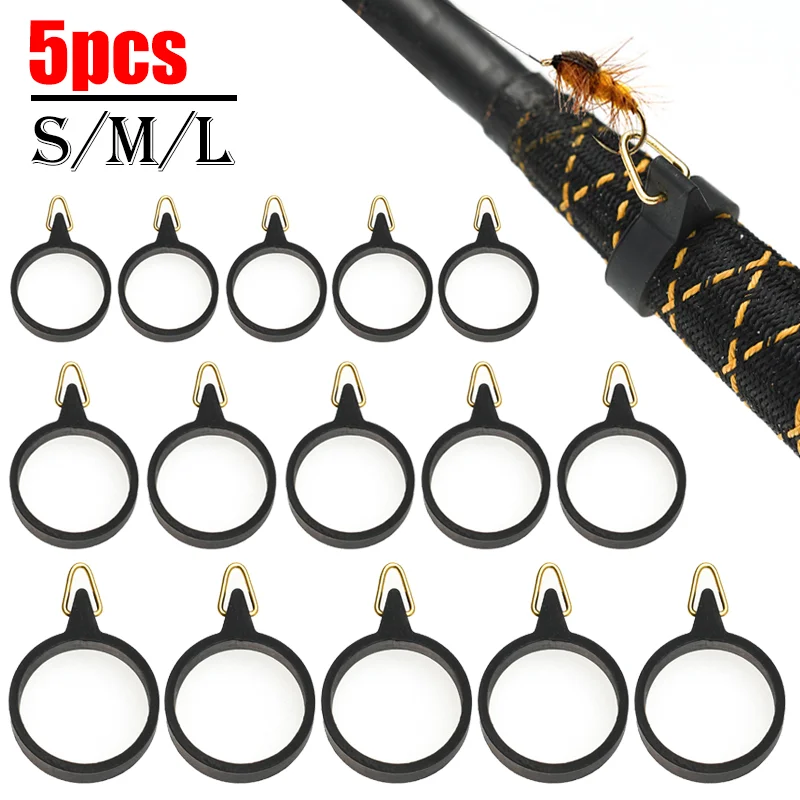 5PCS Fishing Hook Bait Hanger Secure Holder Lure Accessories Jig Hooks Safe for Fishing Rod Tool