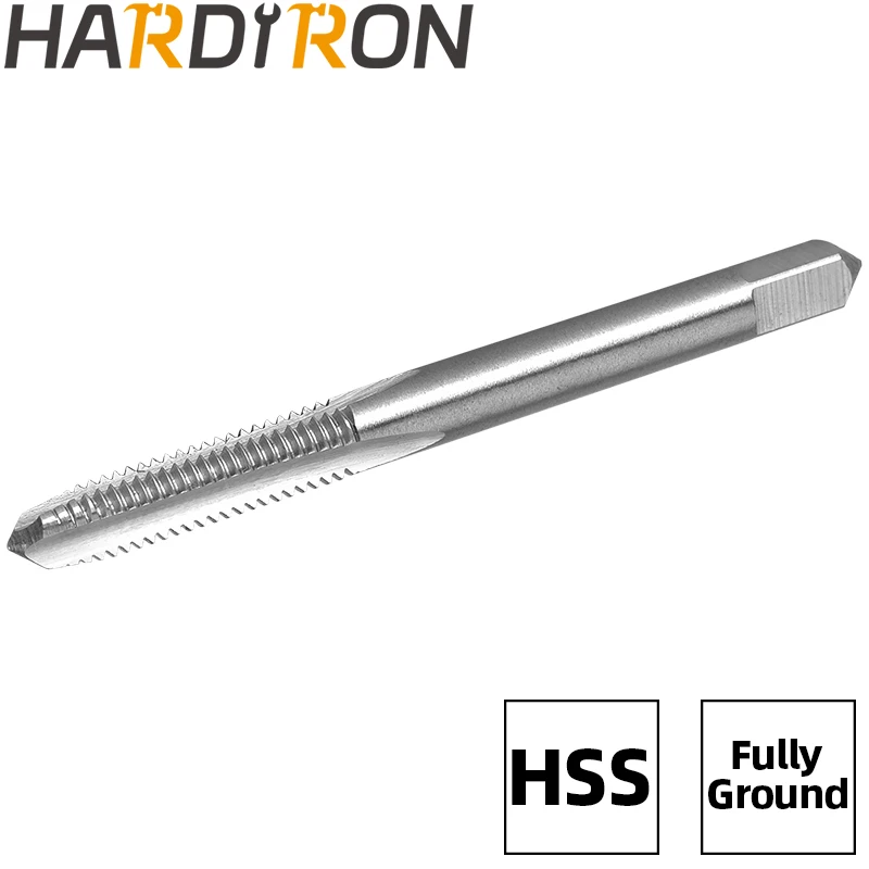 Hardiron M6X1.25 Machine Thread Tap Left Hand, HSS M6 x 1.25 Straight Fluted Taps