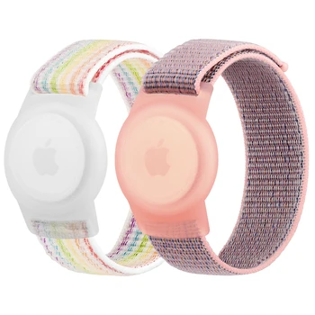 2 unids/lote correa de nailon para Apple AirTags pulsera para niños accesorios de cubierta antiarañazos para Airtag GPS Tracker soporte con pulsera 1 2 unids/lote correa de nailon para Apple AirTags pulsera para niños accesorios de cubierta antiarañazos para Airtag GPS Tracker soporte con pulsera 1