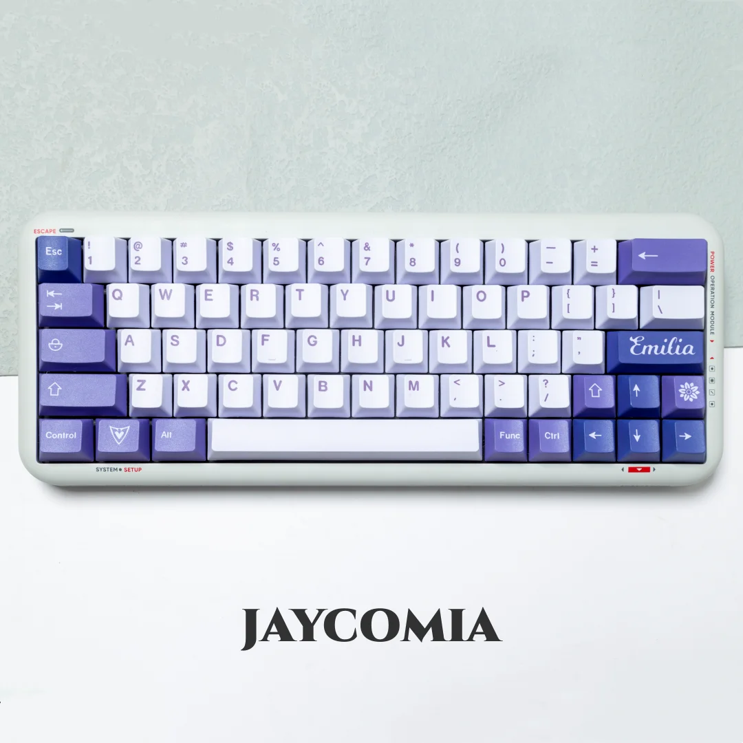Cherry Pbt Dye Sub Keycaps 145 Chaves Keycaps Roxo Teclado Mecânico Jogos Jogo Frost Witch Emilia mx Switch Diy - Imagem 3