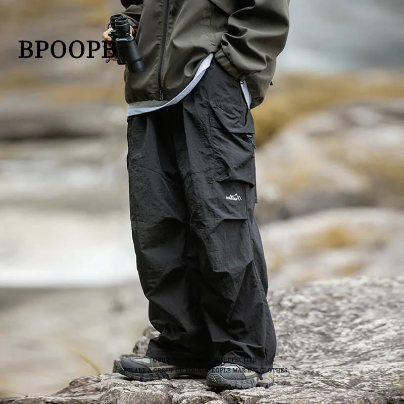 Men's Hiking Pants Waterproof Windproof Spring Autumn Outdoor Sports Rain Trousers Trekking Camping Fishing Hunting Cargo Pants 6