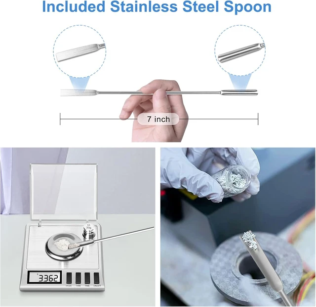 Smart Weigh GEM20 Bilancia digitale milligramma ad alta precisione 50 x 0,001 g Bilancia per ricarica, gioielli e gemme 4