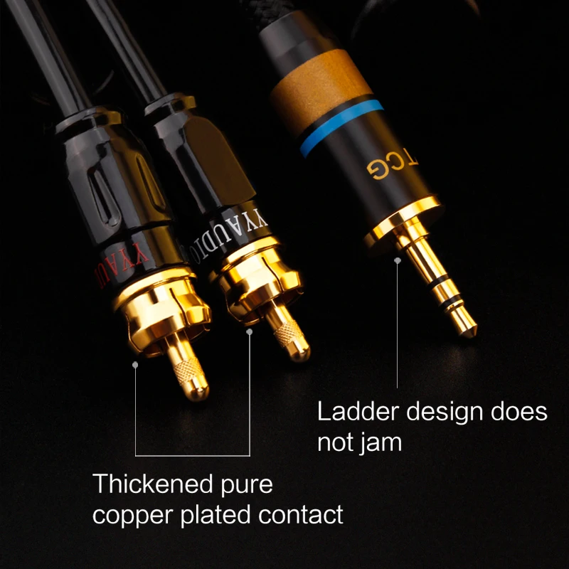 Premium 3.5mm to RCA Audio Connection Cable