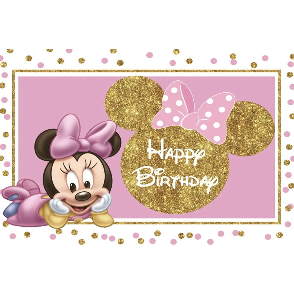High Resolution Pink Printable Minnie Mouse Face: The Ultimate Guide for  Perfect Birthday Backdrops, image size:1000x1000