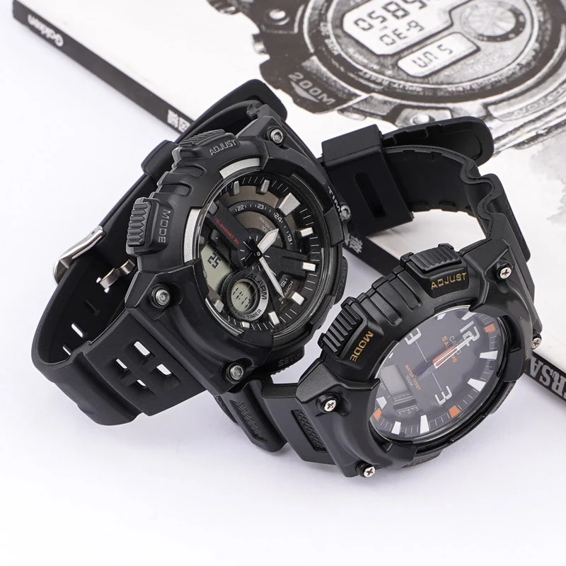 Premium 18mm Black Silicone Rubber Watch Strap with Pin Buckle