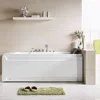Whirlpool Bathtub Massage Rectangular Water Jet Niche Soaking SPA Double Ended 72 X 48 Inch Independent Bathtub Bathroom Fixture 2
