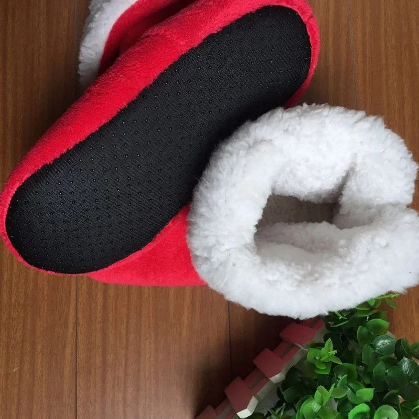 Winter Warm Home House Slipper Boot Women Non Slip Thickened Fleece Soft Indoor Plush Cotton Female Floor Shoes Men Sneakers 6