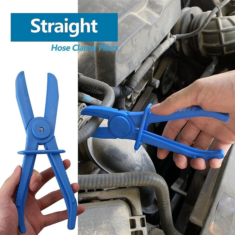 Hose Clamp Pliers Hose Pinch Pliers Set Straight & 90° Angled For Brake Hoses Fuel Hoses Gas Lines 3