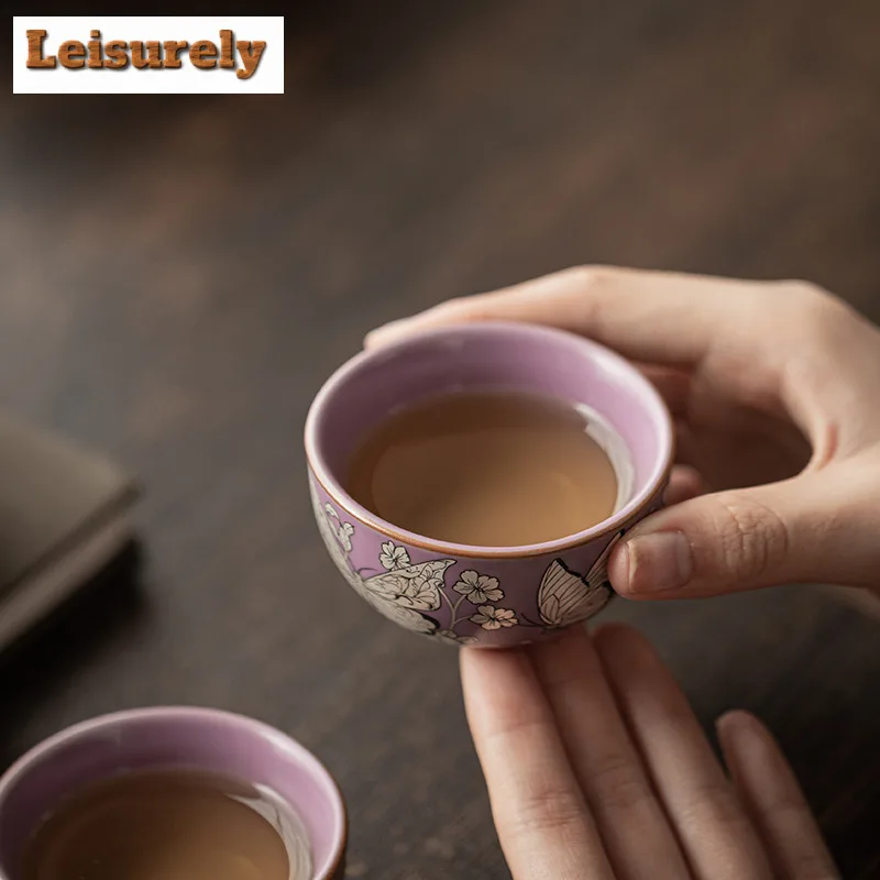 Gilt Silver Butterflies In Love With Flowers Travel Tea Set Kit Retro 1 Pot 3 Cups Tea Brewing Organizer Portable Picnic Handbag