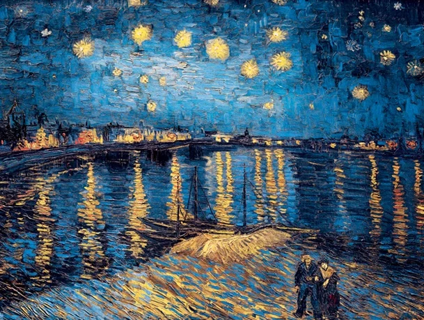 Pintura de diamantes 5D Diy, cuadro de noche estrellada de Van Gogh,  bordado completo, mosaico, Kits de punto de cruz, imagen de diamantes de  imitación, decoración del hogar