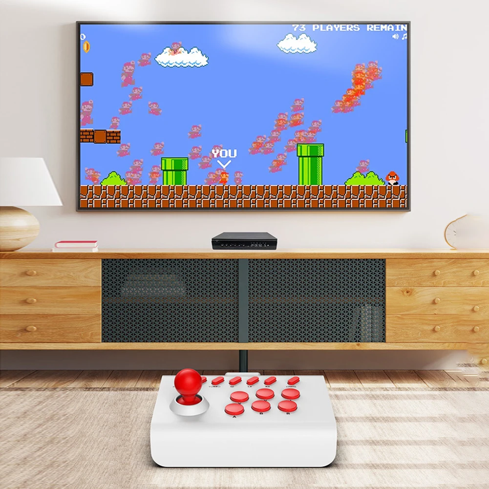 Potable Gamepad 3 Connection Modes Boxing King Controller Sensitive Precise Support Turbo Serial Sending for Switch/PS4/PS3