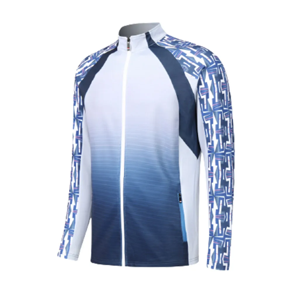 Men Women Tennis Badminton Jackets Autumn Winter Quick Dry Couple Print Long Sleeve Ping Ping Table Tennis Coat