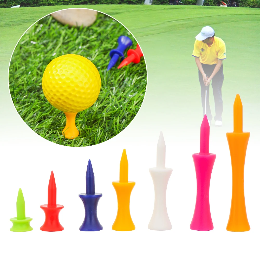 Description Picture 2 of item20Pcs Golf Tees Colorful Plastic Golf Tee Step Down Golf Ball Holder Golf Accecories For Golfer Gift 31/37/43/51/57/70mm