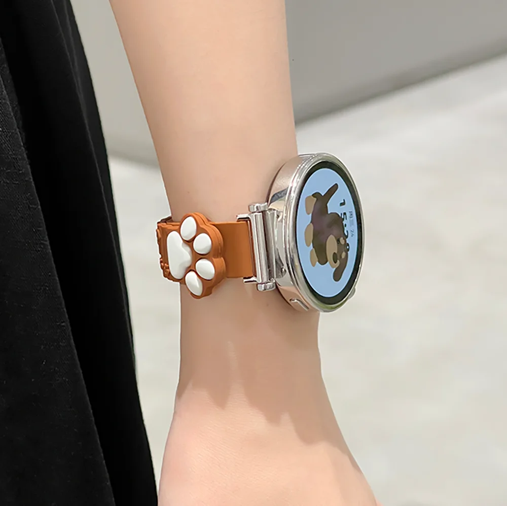 Charming 3D Cat Paw Magnetic Wristband - Korean Cute Slim Strap Bracelet