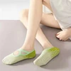 Women's Gradient Silicone Yoga Socks Non-Slip Pilates Grip No-Show Fitness Exercise Socks for Gym Training 4