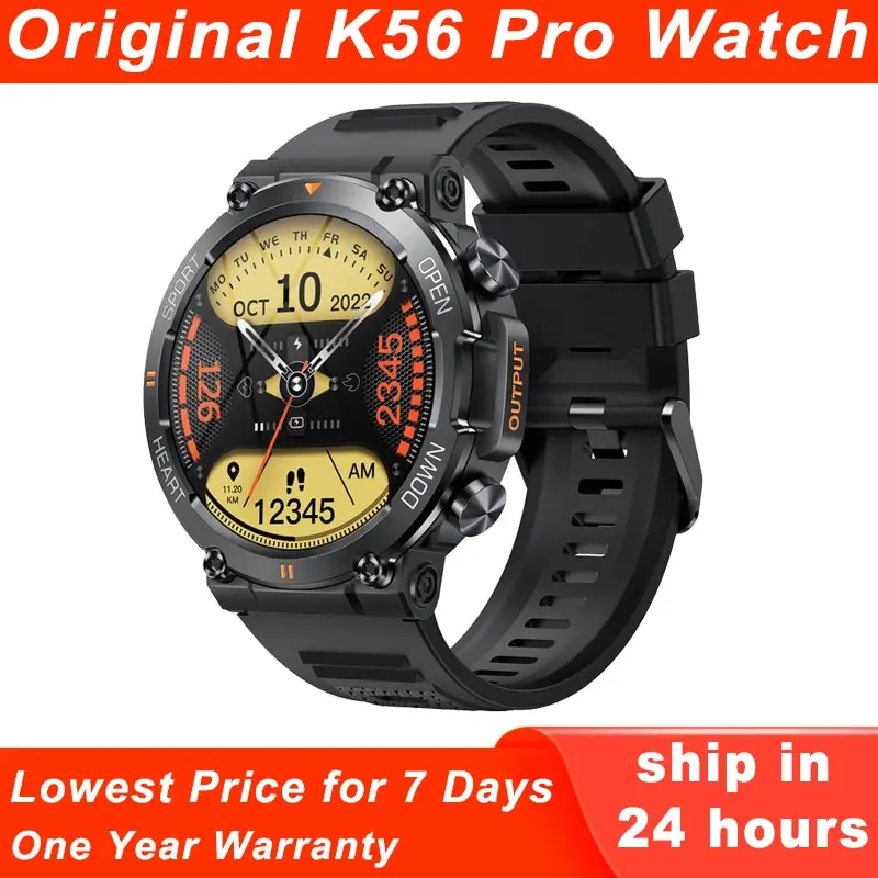 

K56 Pro Smart Watch for Men Bluetooth Sport 400mAh Long Standby 1.39 Inch 360*360 HD Screen Outdoors Smartwatch