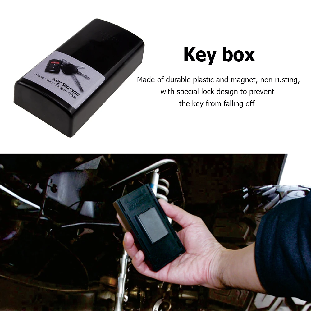 Safe Box Car Key Fob Holder Hide Under Car Storage Secret Stash Box for Car Truck