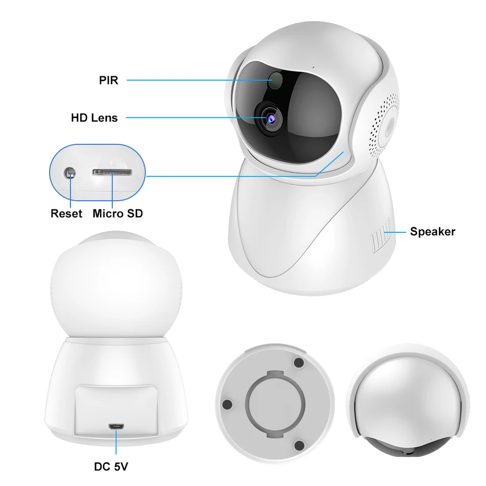 360 Degree HD Indoor WiFi Security Camera