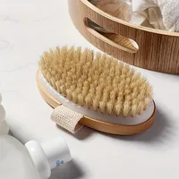 Brosse SPA à poils naturels pour le corps, pour le dos et la peau sèche, masseur de bain doux pour un usage domestique 1