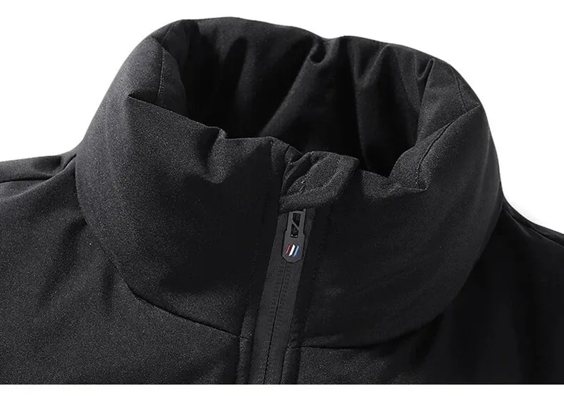 2024 neue männer Stehen Kragen Lose Baumwolle Verdickt Warme S-3XL Europäische Größe Parka Jacke Druck NO.1 Bomber Mantel_voghion.com