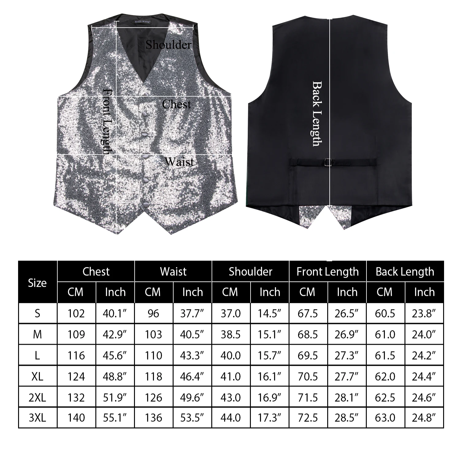 Barry.Wang Nolvety Shining Men Vest Casual Stylish 15 Colors Waistcoat with Bowtie Sleeveless Jacket Male Wedding Party Prom