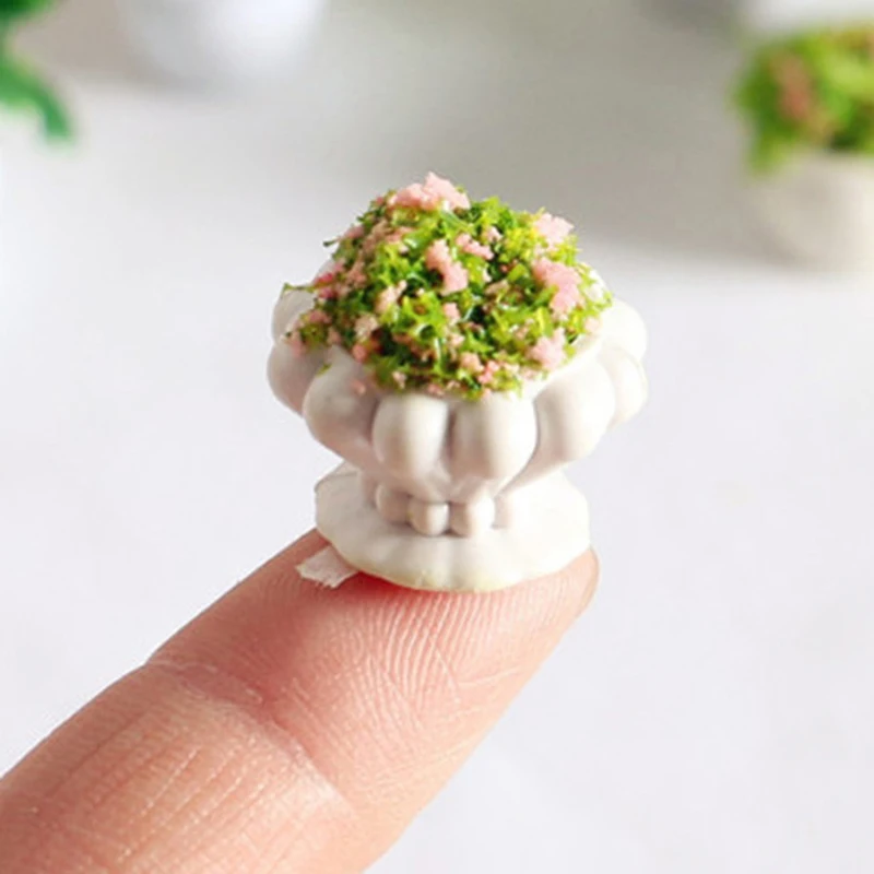 Mini Green Plant Bonsai Flower Pots Set - Durable Indoor Garden Accessories