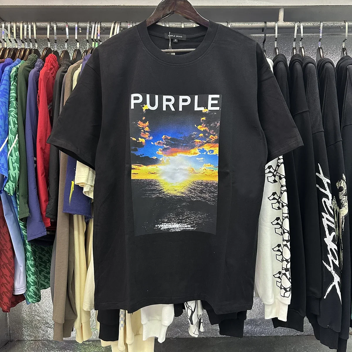 

Arrival Purple Brand Printed Tee Men Women Streetwear T Shirt High Quality Casual Short Sleeve T-Shirt