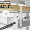Under Desk Cable Management Tray, 25'' Metal Cable Tray with Clamp for Desk Wire Management, Litwaro Cable Management 3