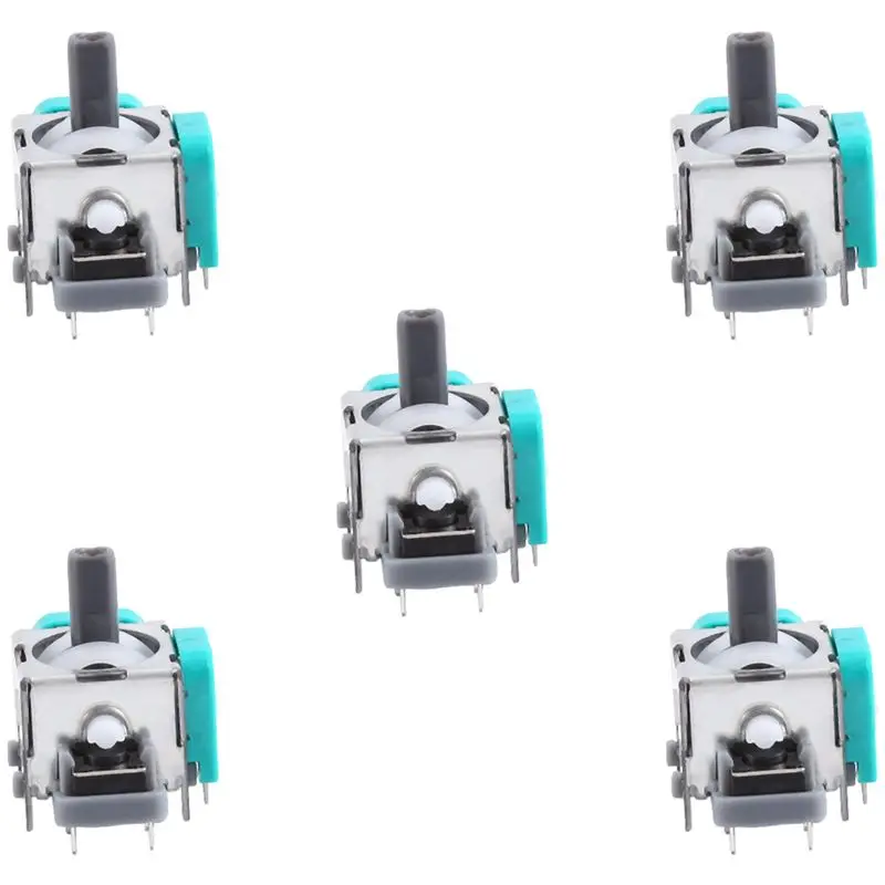 AED6-10PCS PS5 게임 컨트롤러 수리 부품용 3D 아날로그 조이스틱 센서 모듈 전위차계