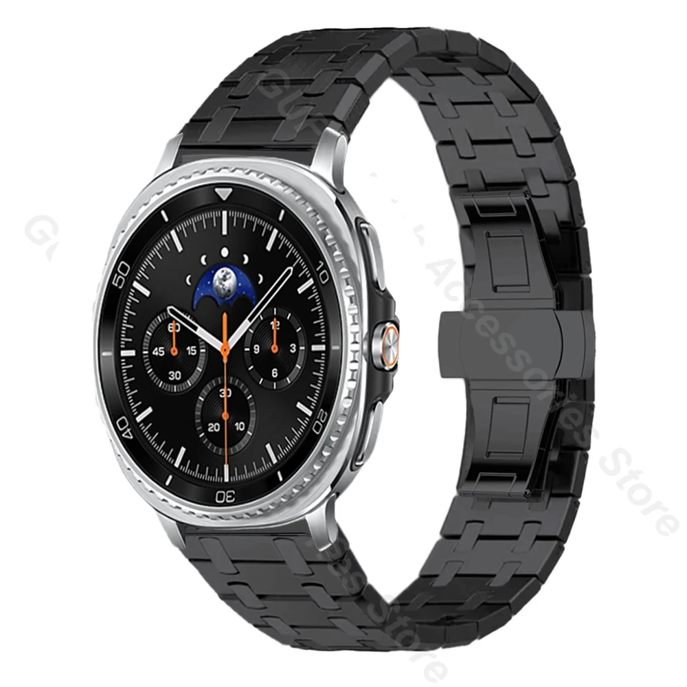 Stainless Steel Luxury Metal Watch Band - Men's Premium Strap Bracelet