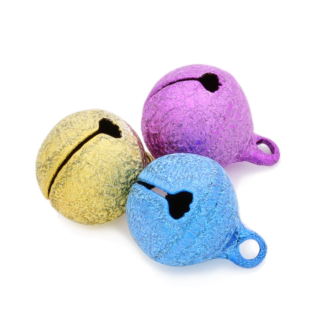 20-50pcs 6 8 10 12 14 mm Iron Jingle Bells Colorful Matte Metal Bells For DIY Christmas Tree Ornament Jewelry Making Accessories