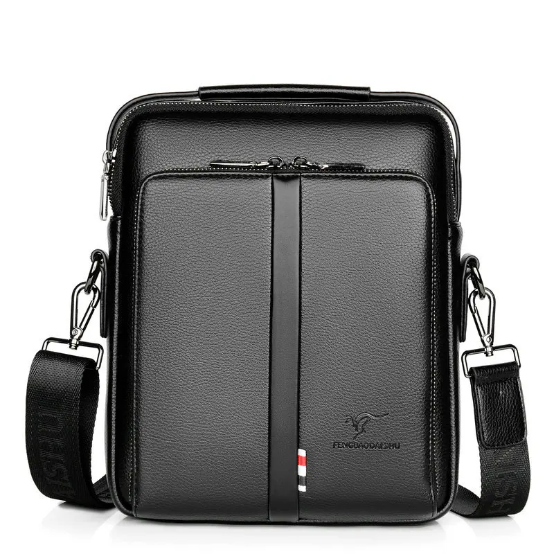 2022 Man Shoulder Bag Fashion Shoulder Messenger Men Bags Leather Office Work Business For Handbag Men Crossbody Bags Portafolio