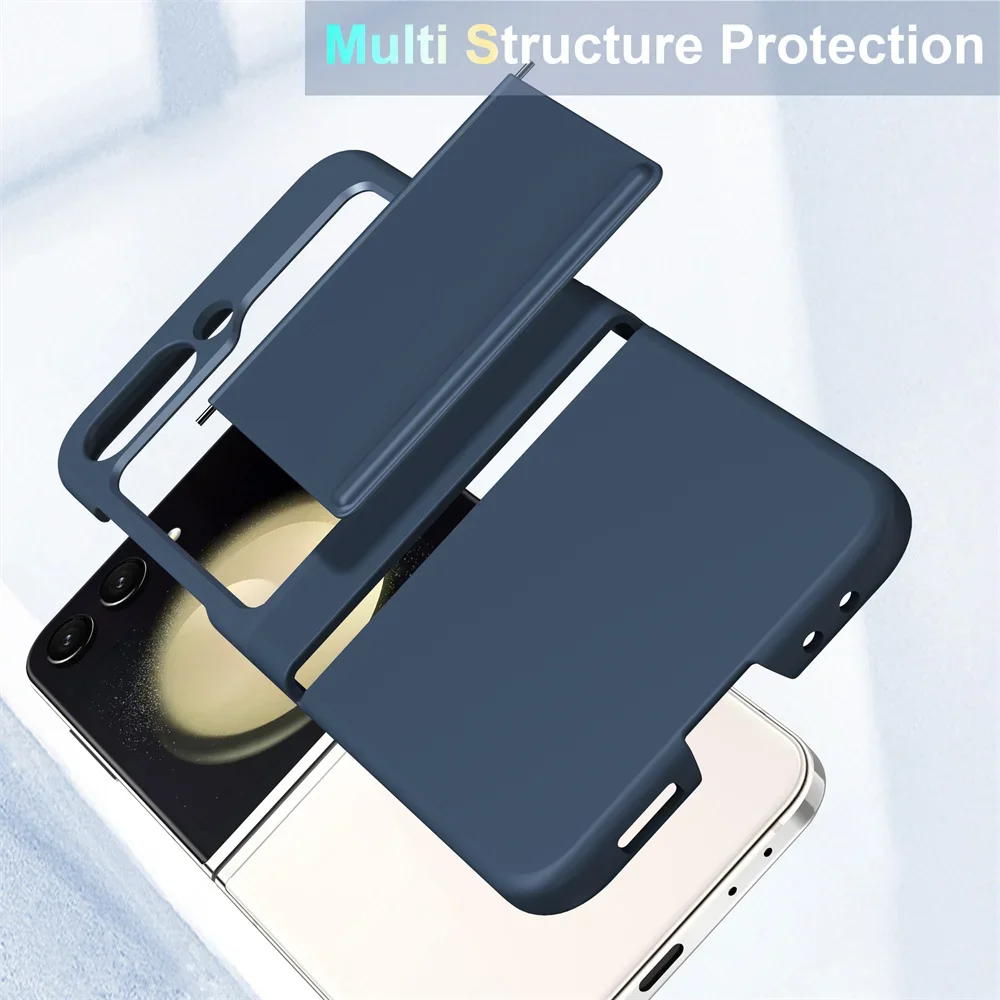 Luxury Skin-Friendly Shockproof Flip Case - Premium Hard Hinge Acrylic Slim Cover