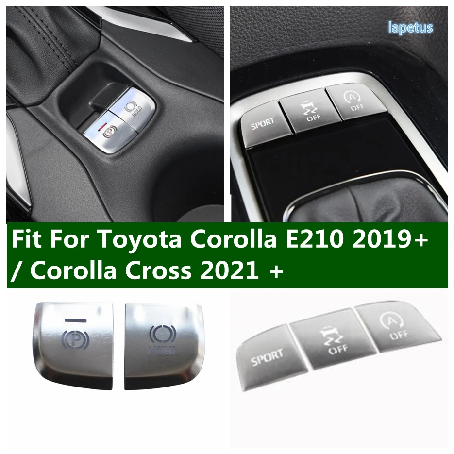 Tappo Del Pulsante Di Arresto Dell'Avviamento Del Motore Copertura Del Rivestimento In Metallo Adatta Per Toyota Corolla E210 2019 - 2023 / Corolla Cr