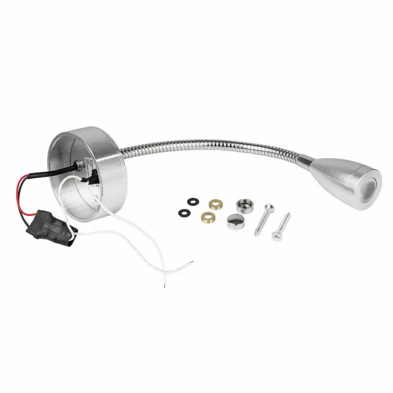 Flexible Reading Light Touch Switch Usb 12v for Boat Motorhome Car