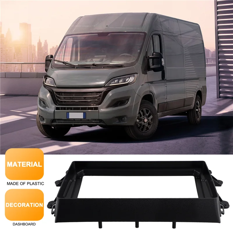 FIAT DUCATO 8Th 2021-2024 용 자동차 라디오 Fascia 프레임 어댑터 9 인치 빅 스크린 2DIN 대시 피팅 패널 프레임 Kit-M53K