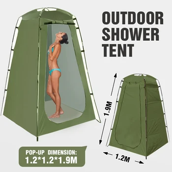 Westtune Portable Privacy Shower Tent Outdoor Waterproof  Changing Room Shelter for Camping Hiking Beach Toilet Shower Bathroom 2