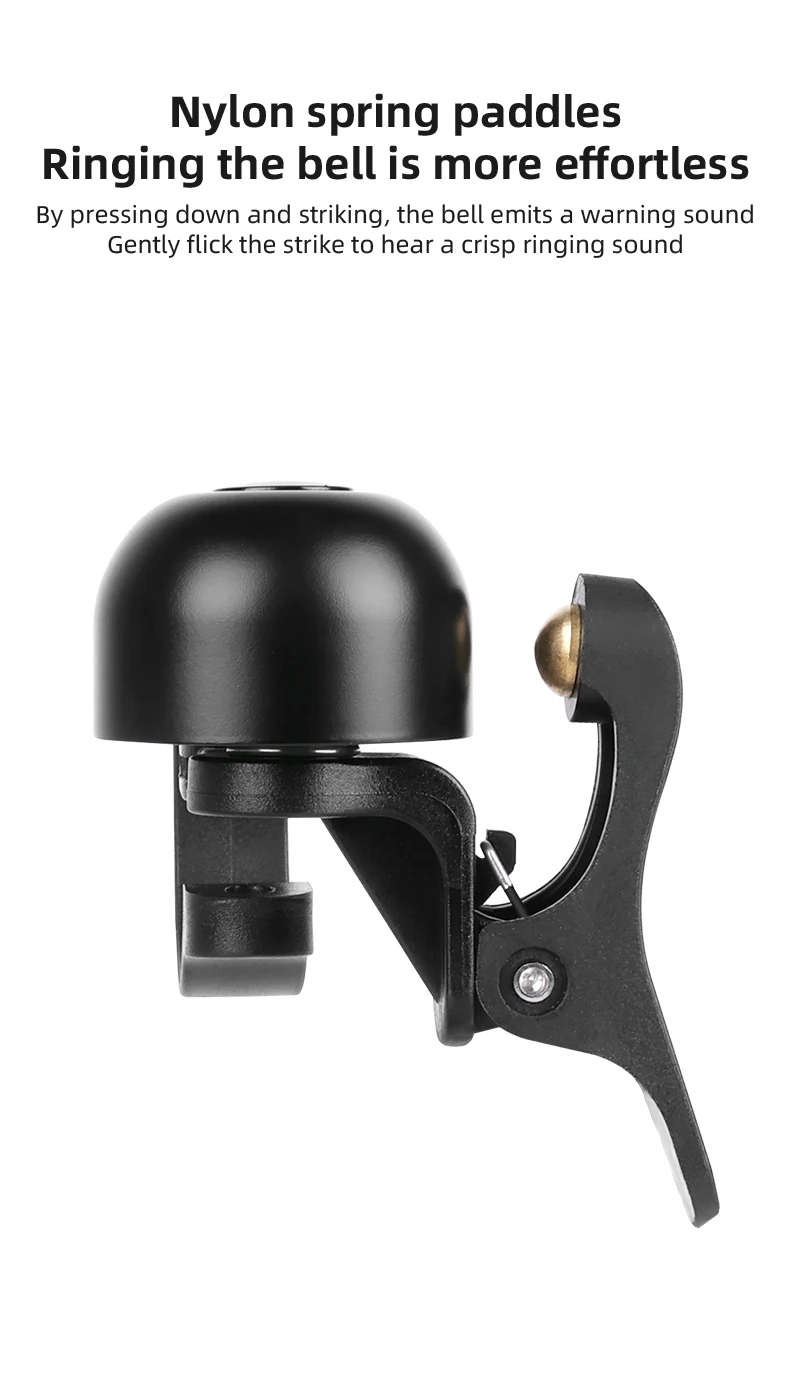 ESLNF Fahrradklingel für Rennrad, Ring, lauter Ton, Warnung, Fahrradlenker, Kupferlegierung, Ringhorn für Sicherheit, Radfahren – Detail 6