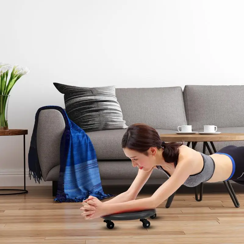 

Abdominal Trainer Fitness Wheel Roller Muscle Training 4 Wheel Roller Home Gym Equipment Workout Core Plate Fitness Exercise