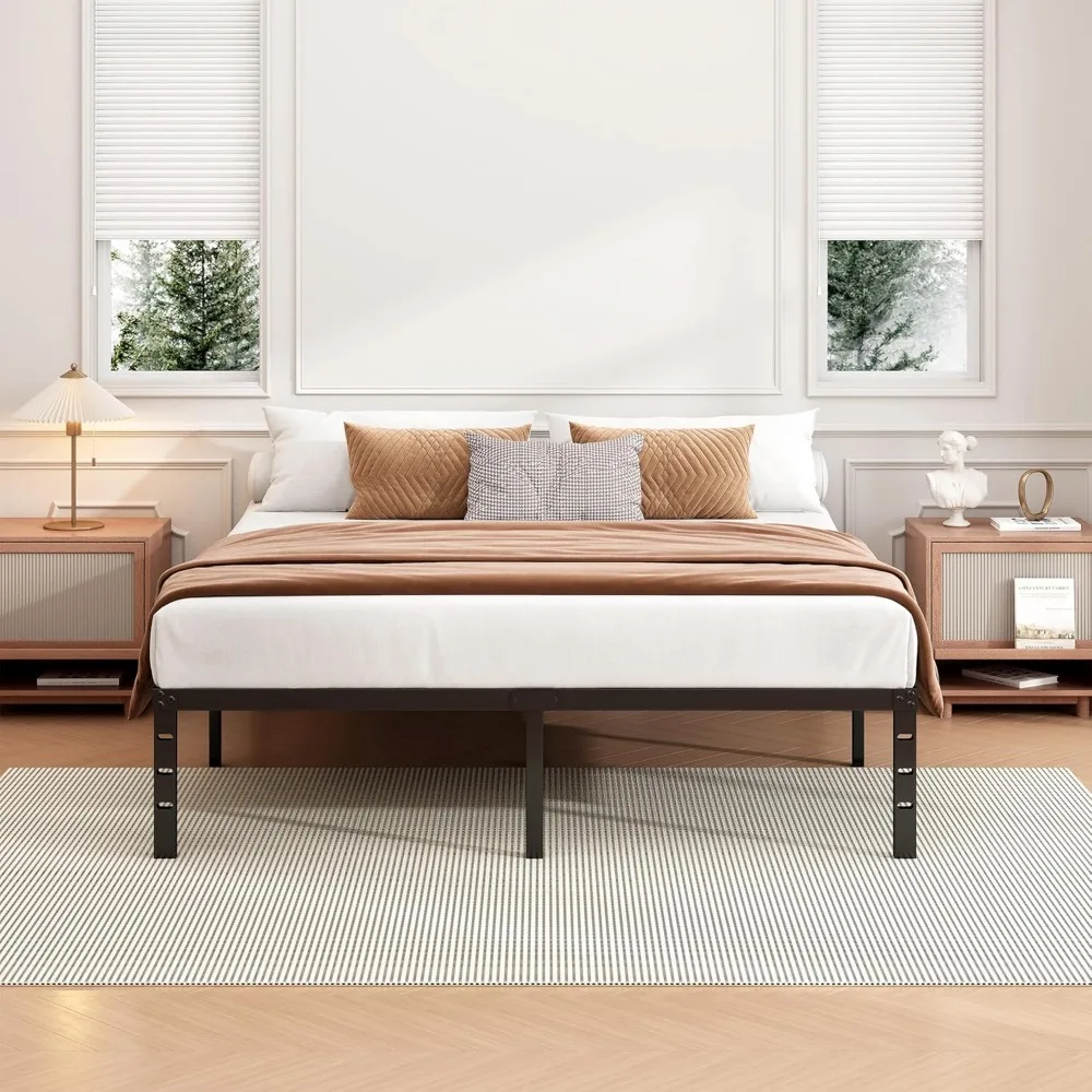 14 Inch Full Bed Frame - Sturdy Metal Platform Fulls Size, No Box Spring Needed, Strong Bearing Capacity, Full Bed Frame 5