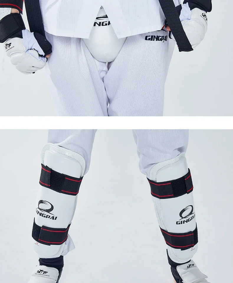 Kit de protection de taekwondo pour enfants, casque de karaté, protection de la poitrine, tibia, bras, entraînement intégré, coup de pied, armure Linge, cadeau, nouveau