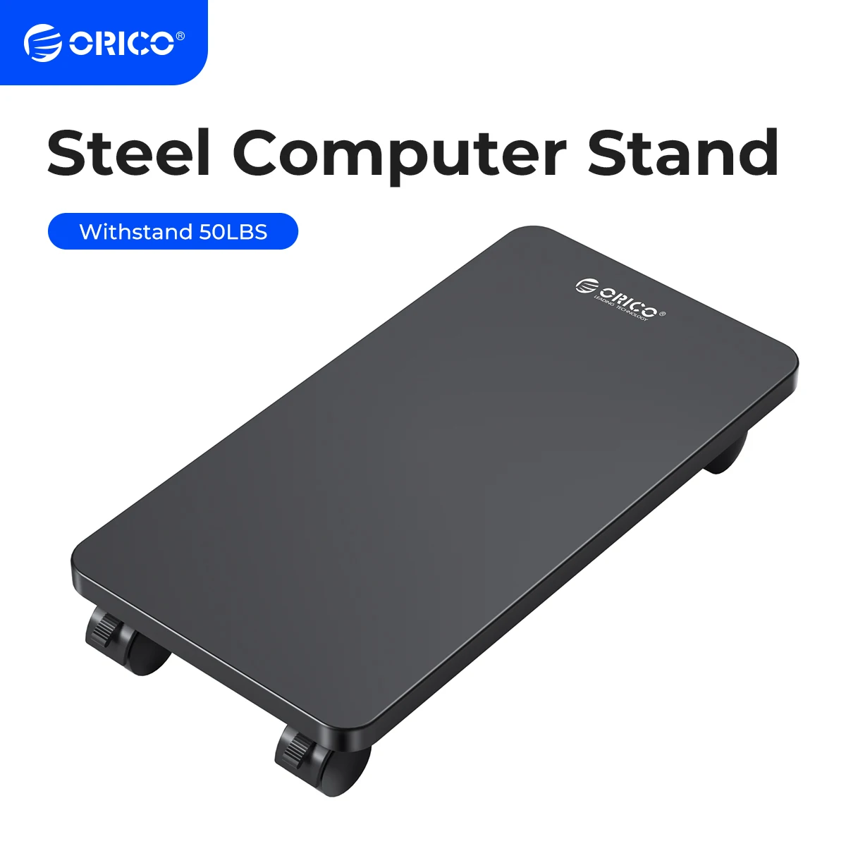 Orico-steel Mobile Cpu Stand Computer Tower Holder Carts Locking Rollingcaster Rodas para Piso Tapete Gaming pc Case
