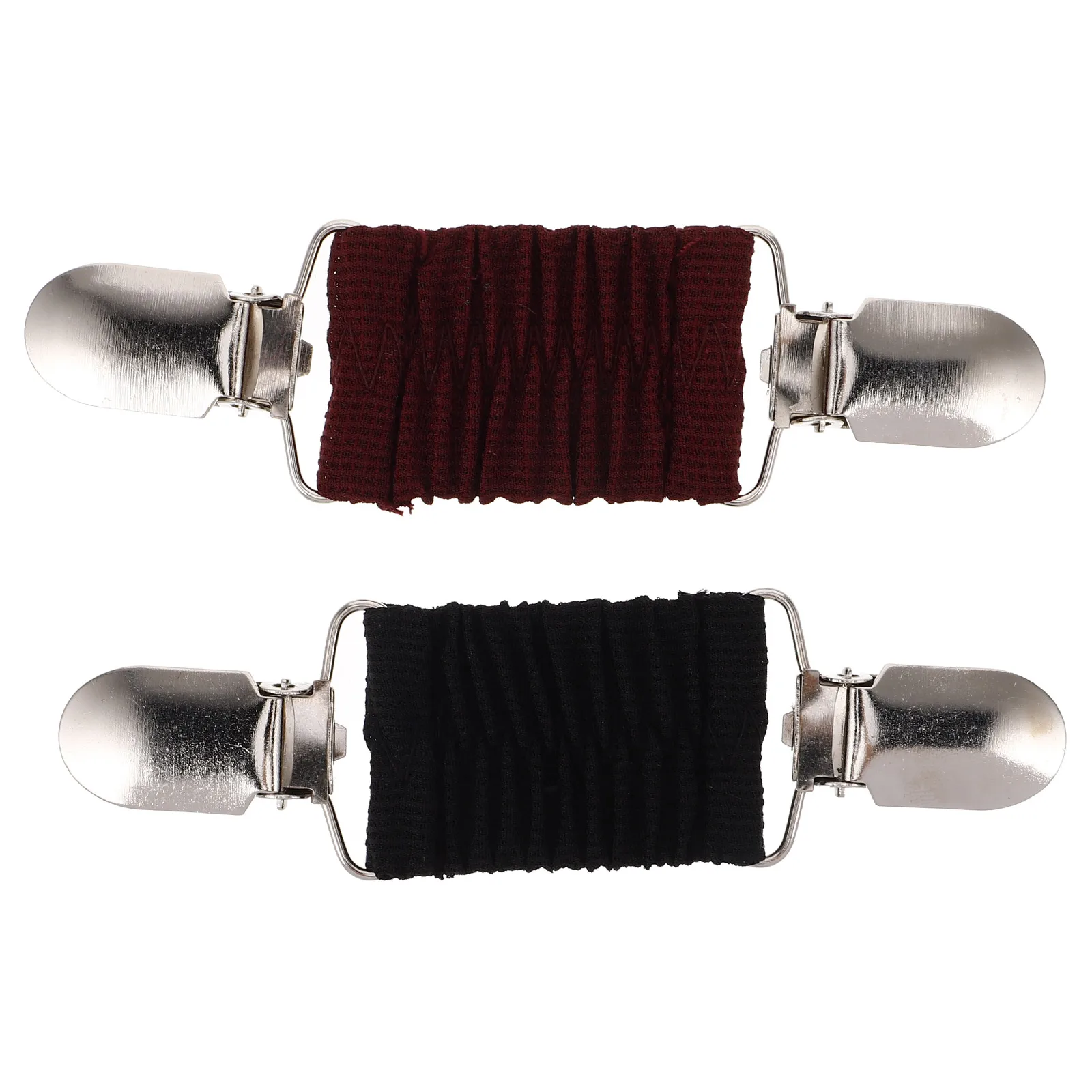 2개 여성 드레스 허리 조절 클립 스웨터 가디건 셔츠 숄 칼라 의류 액세서리