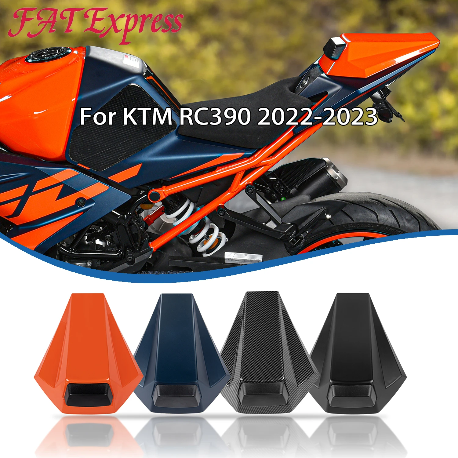 2023 RC390 Passenger Pillion Seat Cover Solo Tail Fairing Cowl For KTM