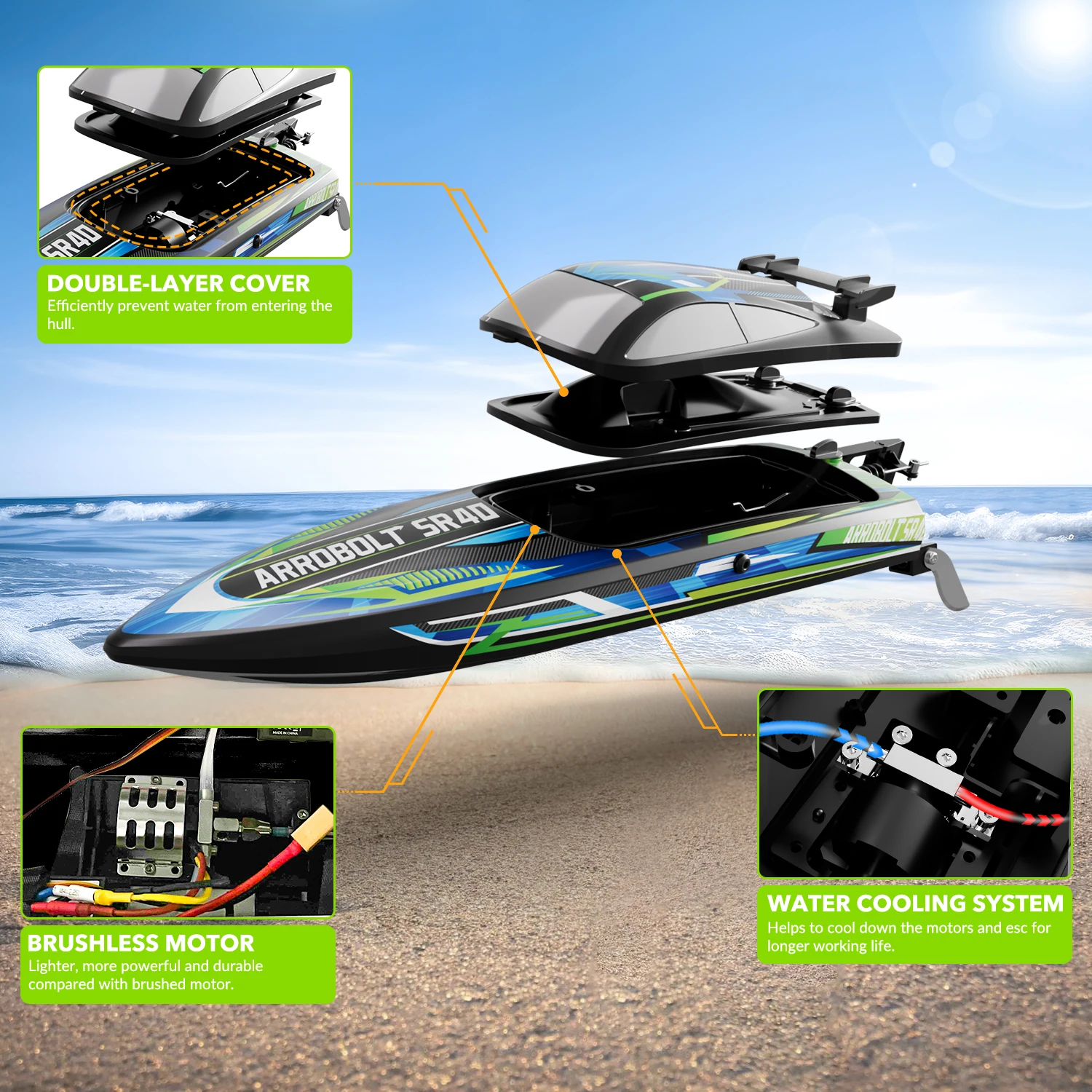  slider image of High Quality RC Boat