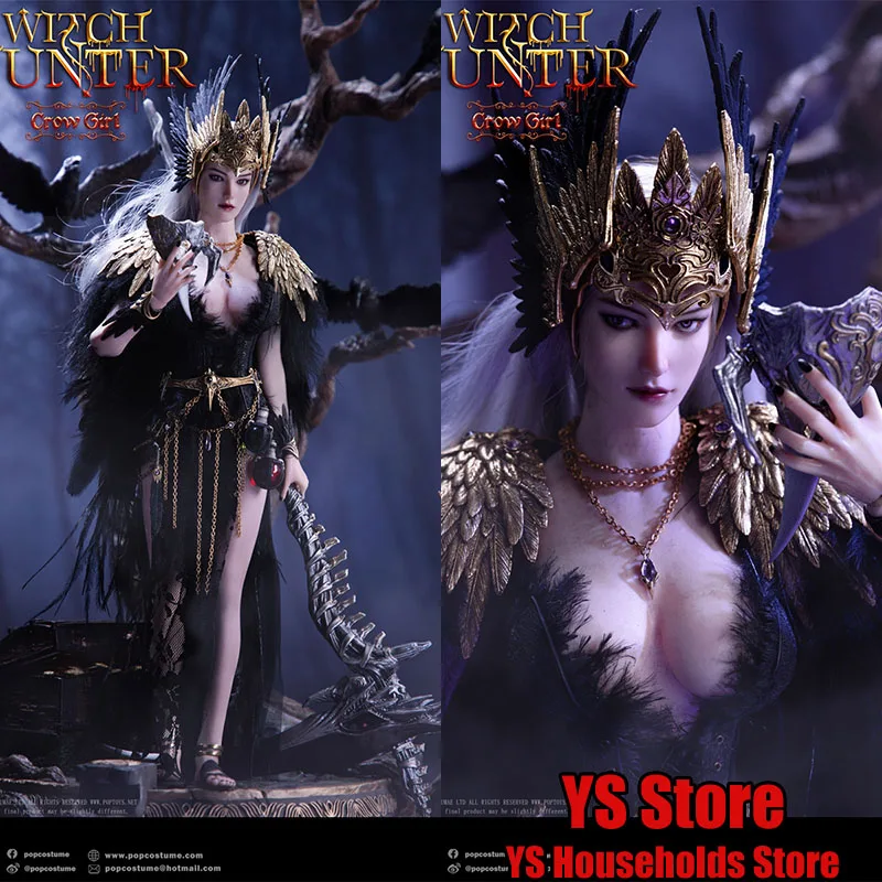 

Популярный костюм WH004 масштаб 1/6, солдат ведьмы охотника, модель Crowl Girl Dark Black Style, полный комплект 12 дюймов, подвижная экшн-фигурка, игрушки