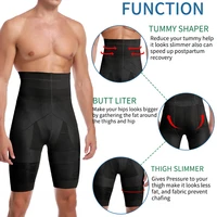 Short de contrôle du ventre pour hommes, taille haute, amincissant, ventre plat, modelant le corps, sous-vêtements des jambes, slip de Compression, Boxer 3XL 3