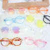 Cotton doll accessories glasses 20cm, black framed transparent glasses for cartoon dolls 1